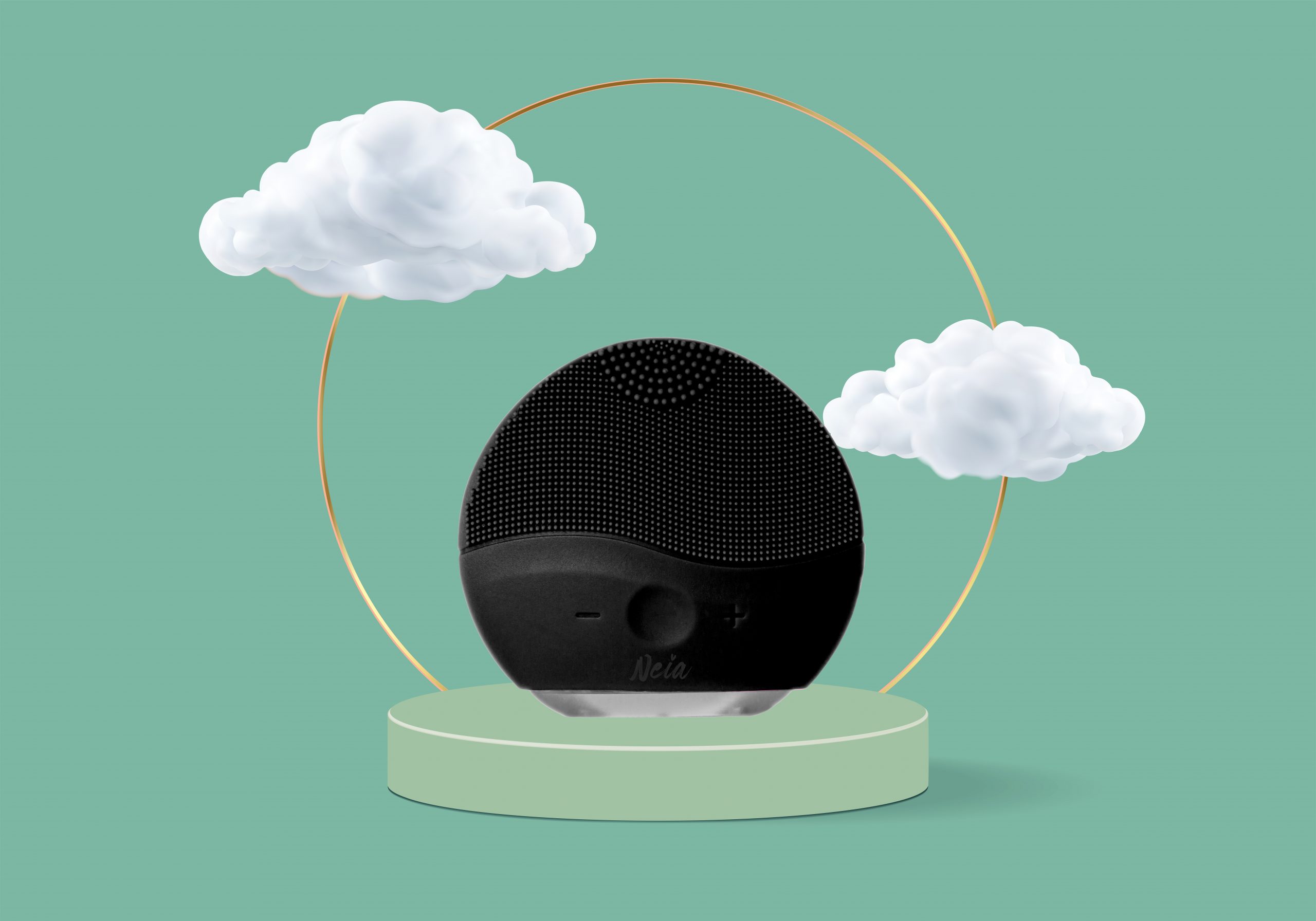 Silicone Facial Cleaner – Black